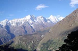 tree line in Mount Everest region