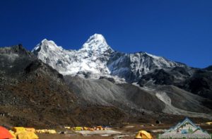 Ama dablam base camp altitude is the highest point of Ama dablam trekking Nepal