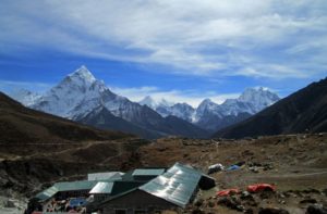 Weather, elevation & hotel in Thukla pass on Everest base camp trek Nepal 