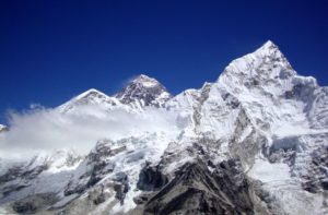 Mount Everest view from Kala Patthar Nepal afternoon